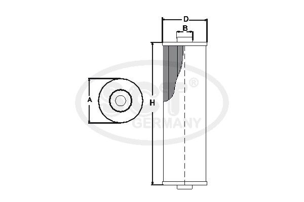 SCT GERMANY Polttoainesuodatin SC 7039 P